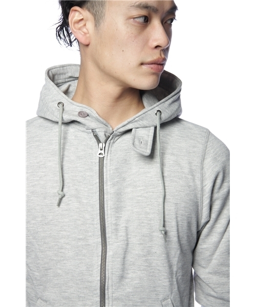 NANO universe(ナノユニバース)の「Wire Hood Zip PK パーカー(パーカー・メンズ・サーモンピンク/グレー/ネイビー/ブラック/トップグレー・SMALL/MEDIUM/LARGE)」の10枚目の写真