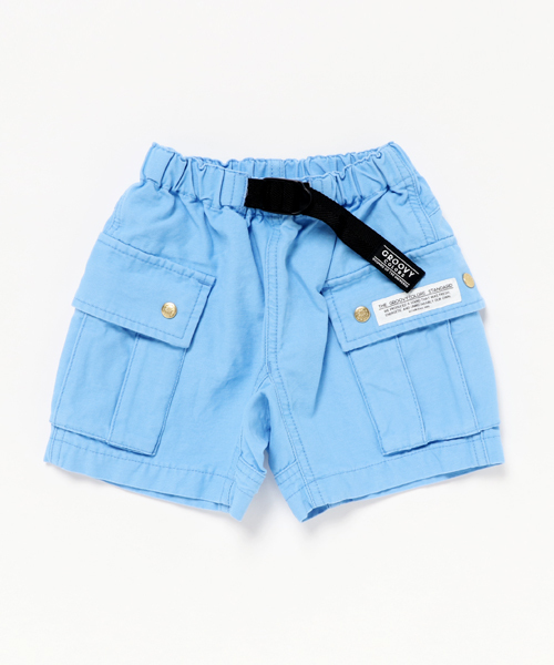 GROOVY COLORS（グルービーカラーズ）の「ツルツルツイルカーゴショートパンツ（その他パンツ・キッズ・カーキ/ネイビー/ブルー・140/100/120/110/130/90）」の3枚目の写真