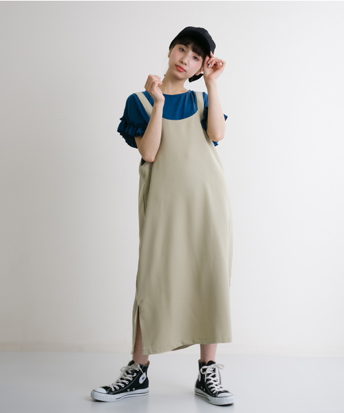 MERLOT（メルロー）の「ジャンパースカート4928（ジャンパースカート・レディース・ネイビー/ピンク/ライトブルー/カーキ・FREE）」の14枚目の写真