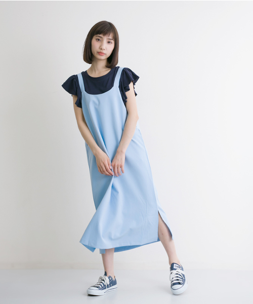 MERLOT（メルロー）の「ジャンパースカート4928（ジャンパースカート・レディース・ネイビー/ピンク/ライトブルー/カーキ・FREE）」の15枚目の写真