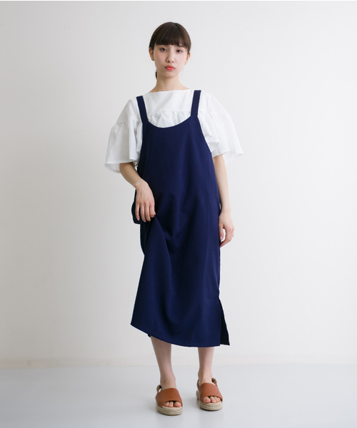 MERLOT（メルロー）の「ジャンパースカート4928（ジャンパースカート・レディース・ネイビー/ピンク/ライトブルー/カーキ・FREE）」の17枚目の写真