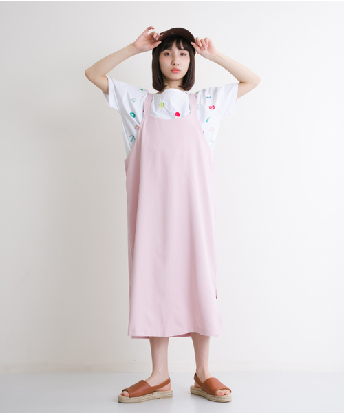 MERLOT（メルロー）の「ジャンパースカート4928（ジャンパースカート・レディース・ネイビー/ピンク/ライトブルー/カーキ・FREE）」の19枚目の写真