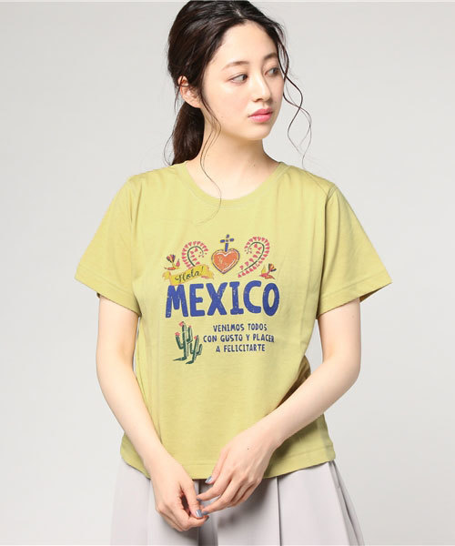 one after another NICE CLAUP（ワンアフターアナザーナイスクラップ）の「地名プリントTシャツ（Tシャツ/カットソー・レディース・イエロー/オフホワイト/ブラック・FREE）」の8枚目の写真