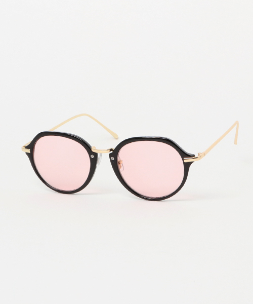 JACKROSE（ジャックローズ）の「ボストンサングラス（サングラス・メンズ・ブラウン/ピンク/ブルー・フリー）」の3枚目の写真