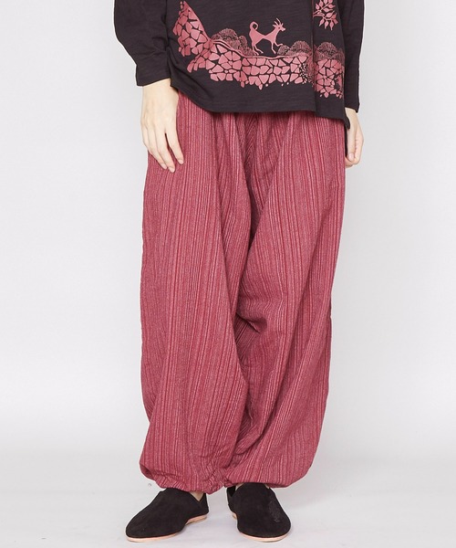 チャイハネ(チャイハネ)の「【チャイハネ】コップンサルエルパンツ(その他パンツ・レディース・ブラック/ベージュ/グリーン/パープル/レッド/ブルー・FREE)」の6枚目の写真