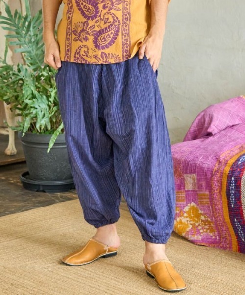 チャイハネ(チャイハネ)の「【チャイハネ】コップンサルエルパンツ(その他パンツ・レディース・ブラック/ベージュ/グリーン/パープル/レッド/ブルー・FREE)」の4枚目の写真