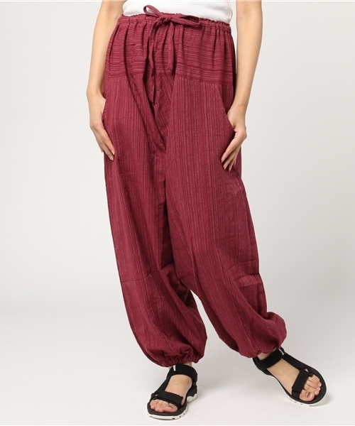 チャイハネ(チャイハネ)の「【チャイハネ】コップンサルエルパンツ(その他パンツ・レディース・ブラック/ベージュ/グリーン/パープル/レッド/ブルー・FREE)」の21枚目の写真