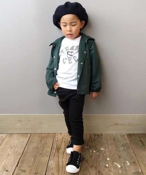 coen（コーエン）の「【coen キッズ / ジュニア】撥水コーチジャケット(100～150cm)（ナイロンジャケット・キッズ・ブラック/ダークグリーン・140/110/100/120/130/150）」の19枚目の写真