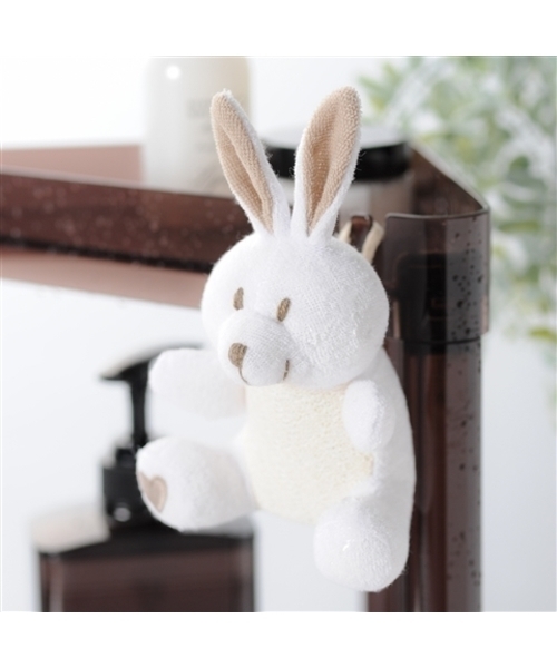 カーラ バススクラバー ウサギ ホワイト（ボディケア/ボディクリーム