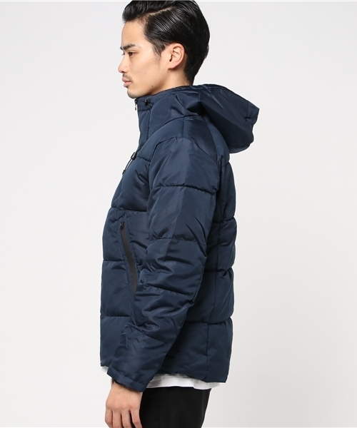 MinoriTY（マイノリティ）の「ボリュームネック中綿ジャケット（ブルゾン・メンズ・ネイビー/ブラック/ワイン/チャコール/ベージュ・M/XL/L/LL/S）」の6枚目の写真