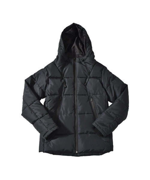 MinoriTY（マイノリティ）の「ボリュームネック中綿ジャケット（ブルゾン・メンズ・ネイビー/ブラック/ワイン/チャコール/ベージュ・M/XL/L/LL/S）」の12枚目の写真