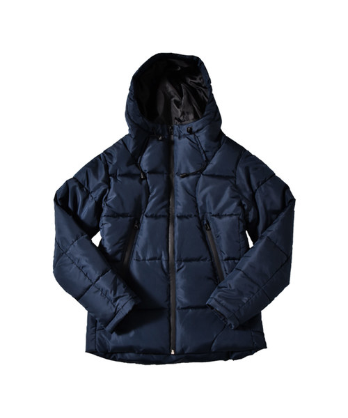 MinoriTY（マイノリティ）の「ボリュームネック中綿ジャケット（ブルゾン・メンズ・ネイビー/ブラック/ワイン/チャコール/ベージュ・M/XL/L/LL/S）」の14枚目の写真