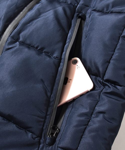 MinoriTY（マイノリティ）の「ボリュームネック中綿ジャケット（ブルゾン・メンズ・ネイビー/ブラック/ワイン/チャコール/ベージュ・M/XL/L/LL/S）」の17枚目の写真