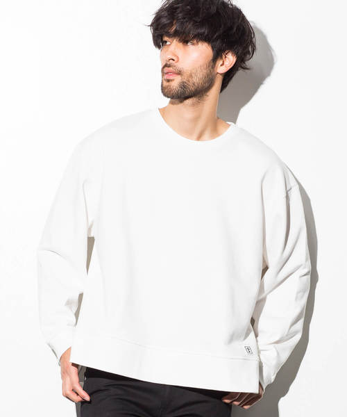 AZbyjunhashimoto_(エーゼイバイジュンハシモト)の「AZ by junhashimoto(エーゼイ バイ ジュンハシモト)オーバーサイズスウェットプルオーバー(スウェット・メンズ・ダークグリーン/オフホワイト/ブラック/トップグレー・LARGE/MEDIUM/SMALL/X-LARGE)」の2枚目の写真
