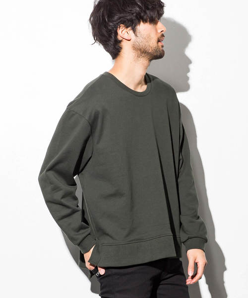 AZbyjunhashimoto_(エーゼイバイジュンハシモト)の「AZ by junhashimoto(エーゼイ バイ ジュンハシモト)オーバーサイズスウェットプルオーバー(スウェット・メンズ・ダークグリーン/オフホワイト/ブラック/トップグレー・LARGE/MEDIUM/SMALL/X-LARGE)」の4枚目の写真