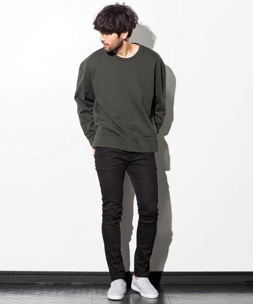 AZbyjunhashimoto_(エーゼイバイジュンハシモト)の「AZ by junhashimoto(エーゼイ バイ ジュンハシモト)オーバーサイズスウェットプルオーバー(スウェット・メンズ・ダークグリーン/オフホワイト/ブラック/トップグレー・LARGE/MEDIUM/SMALL/X-LARGE)」の5枚目の写真