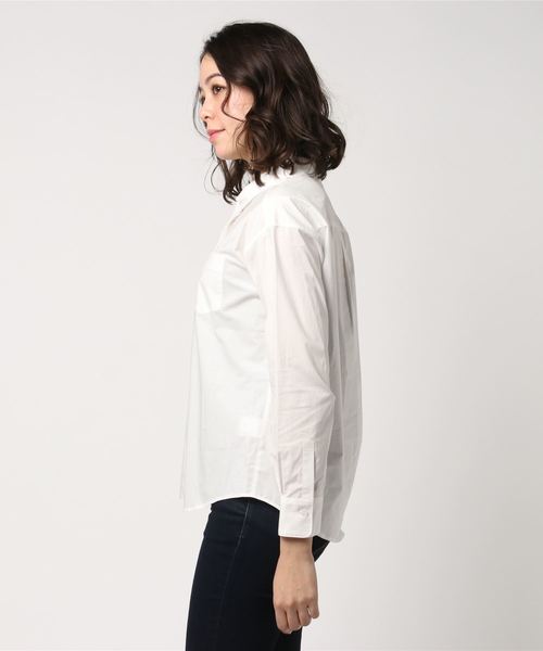 Cheek（チーク）の「80タイプライター2wayシャツ（シャツ/ブラウス・レディース・オフホワイト/サックスブルー/カーキ・MEDIUM）」の4枚目の写真