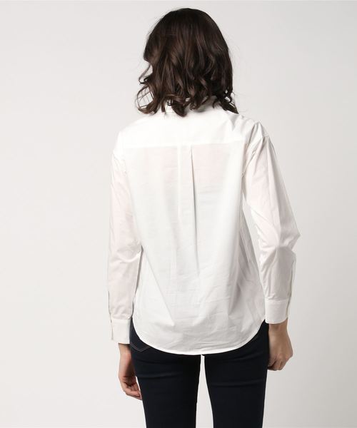 Cheek（チーク）の「80タイプライター2wayシャツ（シャツ/ブラウス・レディース・オフホワイト/サックスブルー/カーキ・MEDIUM）」の5枚目の写真