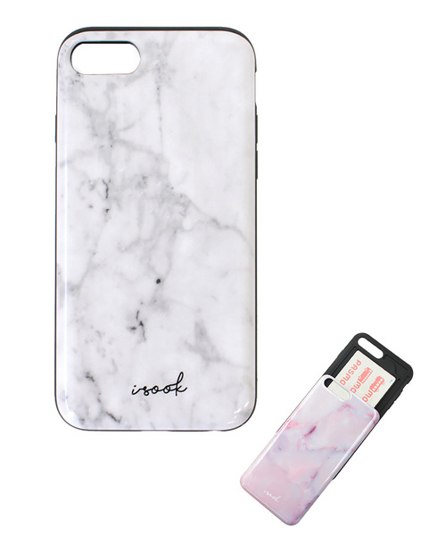 I Sook アイス の 7 8専用 大理石柄 カードケース内蔵型iphoneケース スマホケース カバー Wear