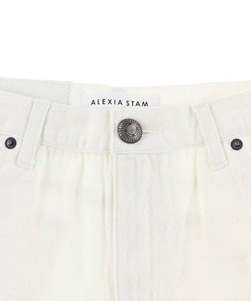 ALEXIA STAM（アリシアスタン）の「Summer Color Shorts/カラーショートパンツ（デニムパンツ・レディース・ホワイト/ブラック/インディゴブルー・S/M）」の6枚目の写真