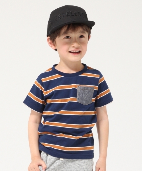 GLOBAL WORK(グローバルワーク)の「【キッズ】ハリポケボーダーT/784631(Tシャツ/カットソー・キッズ・ブラウン/ライトピンク/ブラック/ネイビー/ゴールド・LARGE/X-LARGE/XX-LARGE/SMALL/MEDIUM)」の3枚目の写真