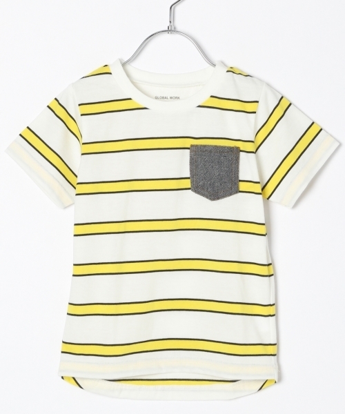 GLOBAL WORK(グローバルワーク)の「【キッズ】ハリポケボーダーT/784631(Tシャツ/カットソー・キッズ・ブラウン/ライトピンク/ブラック/ネイビー/ゴールド・LARGE/X-LARGE/XX-LARGE/SMALL/MEDIUM)」の1枚目の写真