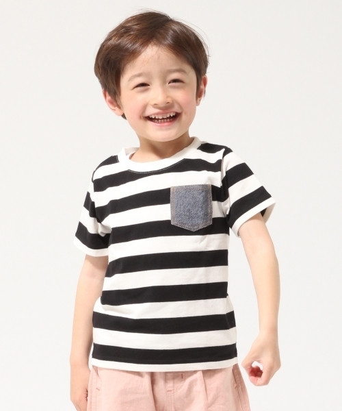 GLOBAL WORK(グローバルワーク)の「【キッズ】ハリポケボーダーT/784631(Tシャツ/カットソー・キッズ・ブラウン/ライトピンク/ブラック/ネイビー/ゴールド・LARGE/X-LARGE/XX-LARGE/SMALL/MEDIUM)」の2枚目の写真