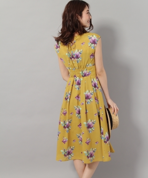 Andemiu（アンデミュウ）の「スイサイフラワーカマーワンピース790802（ワンピース・レディース・ネイビー/ブラック/イエロー・MEDIUM/SMALL）」の13枚目の写真