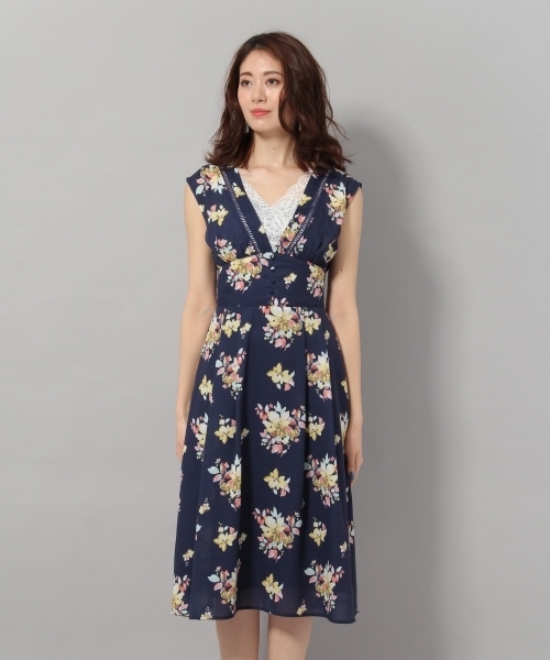 Andemiu（アンデミュウ）の「スイサイフラワーカマーワンピース790802（ワンピース・レディース・ネイビー/ブラック/イエロー・MEDIUM/SMALL）」の20枚目の写真