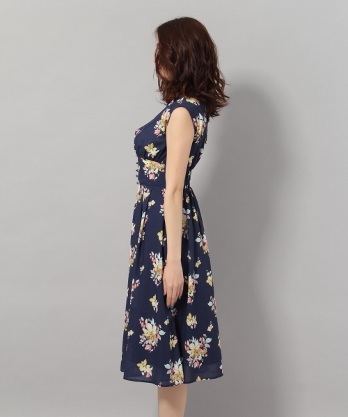 Andemiu（アンデミュウ）の「スイサイフラワーカマーワンピース790802（ワンピース・レディース・ネイビー/ブラック/イエロー・MEDIUM/SMALL）」の6枚目の写真