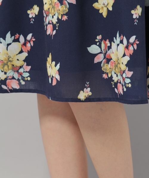 Andemiu（アンデミュウ）の「スイサイフラワーカマーワンピース790802（ワンピース・レディース・ネイビー/ブラック/イエロー・MEDIUM/SMALL）」の21枚目の写真