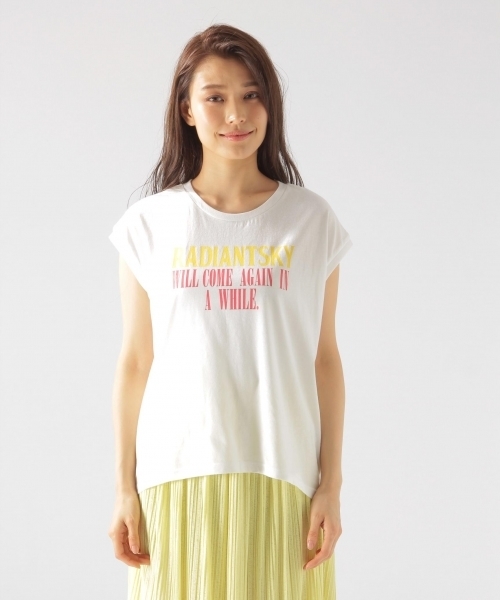 BAYFLOW（ベイフロー）の「BAYFLOW／ビッグロゴプリントT 18SS（Tシャツ/カットソー・レディース・ブラック/オフホワイト・MEDIUM/SMALL）」の7枚目の写真