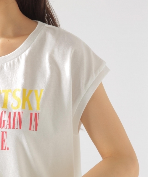 BAYFLOW（ベイフロー）の「BAYFLOW／ビッグロゴプリントT 18SS（Tシャツ/カットソー・レディース・ブラック/オフホワイト・MEDIUM/SMALL）」の4枚目の写真