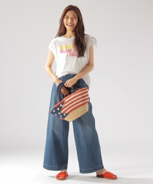 BAYFLOW（ベイフロー）の「BAYFLOW／ビッグロゴプリントT 18SS（Tシャツ/カットソー・レディース・ブラック/オフホワイト・MEDIUM/SMALL）」の14枚目の写真