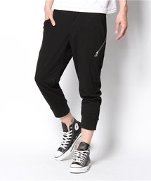 ロングファスナー　クロップドパンツ