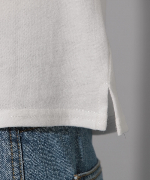 PAGEBOY（ページボーイ）の「クルーネックコットンＴシャツ（Tシャツ/カットソー・レディース・チャコールグレー/オフホワイト/ブラック/ダークブラウン/カーキ・FREE）」の11枚目の写真