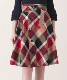 バーバリーブルーレーベルクレストヴィレッジ 薄地ダウンスカート