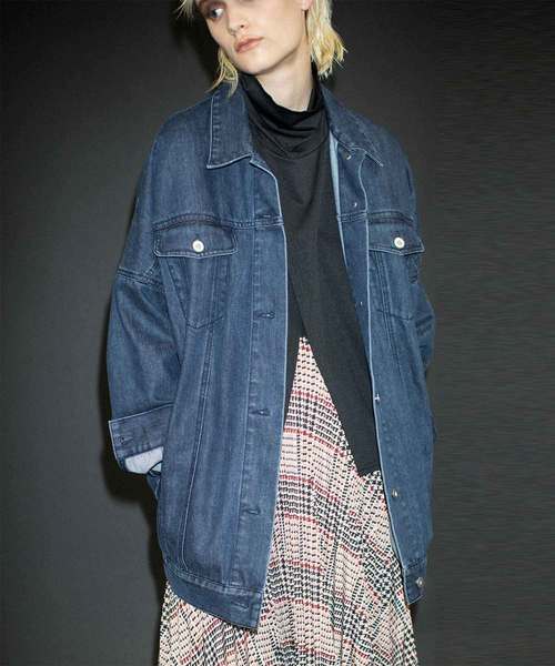セール ジャケット アウター デニムロングgジャン デニムジャケット Osmosis オズモーシス のファッション