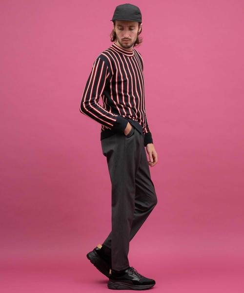 UNITED TOKYO（ユナイテッドトウキョウ）の「ダブルストライプニットプルオーバー（ニット/セーター・メンズ・ネイビー/ブラウン/オフホワイト・1/2/3）」の6枚目の写真