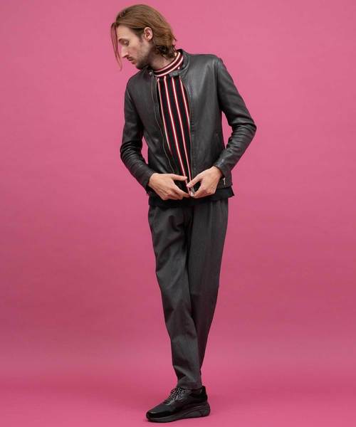 UNITED TOKYO（ユナイテッドトウキョウ）の「ダブルストライプニットプルオーバー（ニット/セーター・メンズ・ネイビー/ブラウン/オフホワイト・1/2/3）」の7枚目の写真