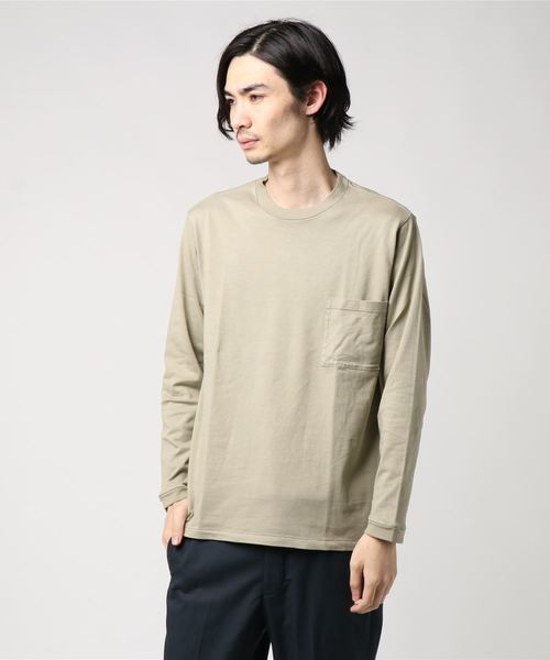 marka(マーカ)の「【marka】PERMANENT ロングポケットT/PERMANENT LONG POCKET TEE(Tシャツ/カットソー・メンズ・パープル/グレー・1/2)」の2枚目の写真