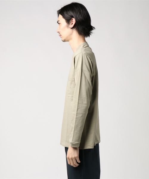 marka(マーカ)の「【marka】PERMANENT ロングポケットT/PERMANENT LONG POCKET TEE(Tシャツ/カットソー・メンズ・パープル/グレー・1/2)」の4枚目の写真