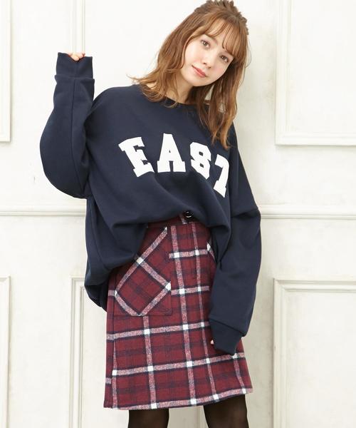 INGNI(イング)の「起毛ロゴ/BIGスウェット(スウェット・レディース・ベージュ/ネイビー/アイボリー/ボルドー/スミクロ/アイボリー系/ワイン系/ネイビー系1/ベージュ系/ブラック系その他・M)」の14枚目の写真