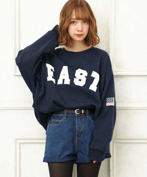 INGNI(イング)の「起毛ロゴ/BIGスウェット(スウェット・レディース・ベージュ/ネイビー/アイボリー/ボルドー/スミクロ/アイボリー系/ワイン系/ネイビー系1/ベージュ系/ブラック系その他・M)」の13枚目の写真