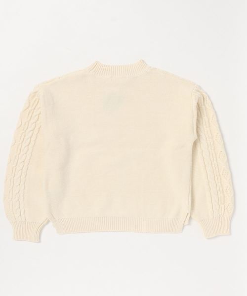 GLOBAL WORK（グローバルワーク）の「【ジュニア】洗えるハイネックニット/821624（ニット/セーター・キッズ・ホワイト/ライトブルー/ブラック・MEDIUM/LARGE）」の4枚目の写真