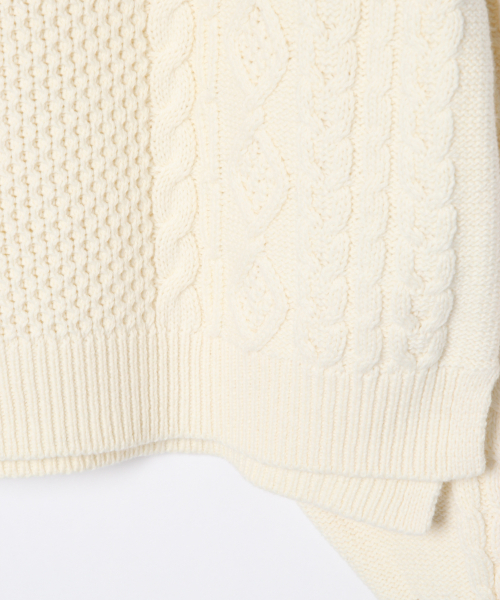 GLOBAL WORK（グローバルワーク）の「【ジュニア】洗えるハイネックニット/821624（ニット/セーター・キッズ・ホワイト/ライトブルー/ブラック・MEDIUM/LARGE）」の12枚目の写真