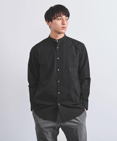 UNITED ARROWS（ユナイテッドアローズ）の「○UASB ベーシック バンドカラー シャツ（シャツ/ブラウス・メンズ・ブラック/ライトブルー/ホワイト/ベージュ・SMALL/MEDIUM/X-LARGE/LARGE）」の3枚目の写真