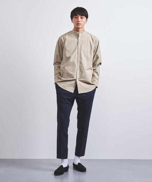 UNITED ARROWS（ユナイテッドアローズ）の「○UASB ベーシック バンドカラー シャツ（シャツ/ブラウス・メンズ・ブラック/ライトブルー/ホワイト/ベージュ・SMALL/MEDIUM/X-LARGE/LARGE）」の6枚目の写真