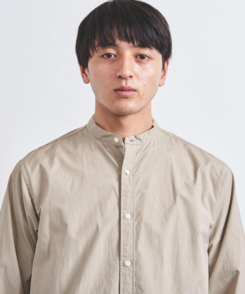 UNITED ARROWS（ユナイテッドアローズ）の「○UASB ベーシック バンドカラー シャツ（シャツ/ブラウス・メンズ・ブラック/ライトブルー/ホワイト/ベージュ・SMALL/MEDIUM/X-LARGE/LARGE）」の7枚目の写真