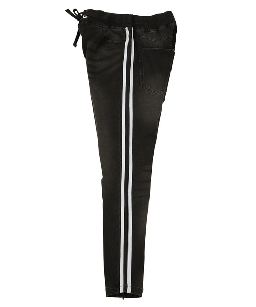 jiggys shop(ジギーズショップ)の「スウェット デニム イージーパンツ ジップ スキニー テーパードパンツ ワンマイルウェア(スウェットパンツ・メンズ・ライトブルー/ブラック/グレー/インディゴブルー/ブルー/ブラック系その他/ブルー系その他/ブラック系その他2/ブルー系その他2・SMALL/MEDIUM/LARGE/X-LARGE/XX-LARGE)」の21枚目の写真